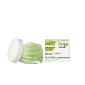 Beauty Extracts - Moisturizing gel cream - Green Apple and Kiwi -  moisturizes and mattifies - Mixed or oily skin (50 ml) - Bottega Verde Malta